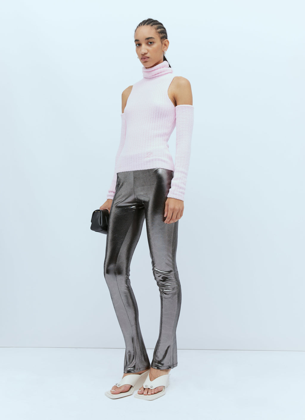 Blumarine Women Metallic Leggings