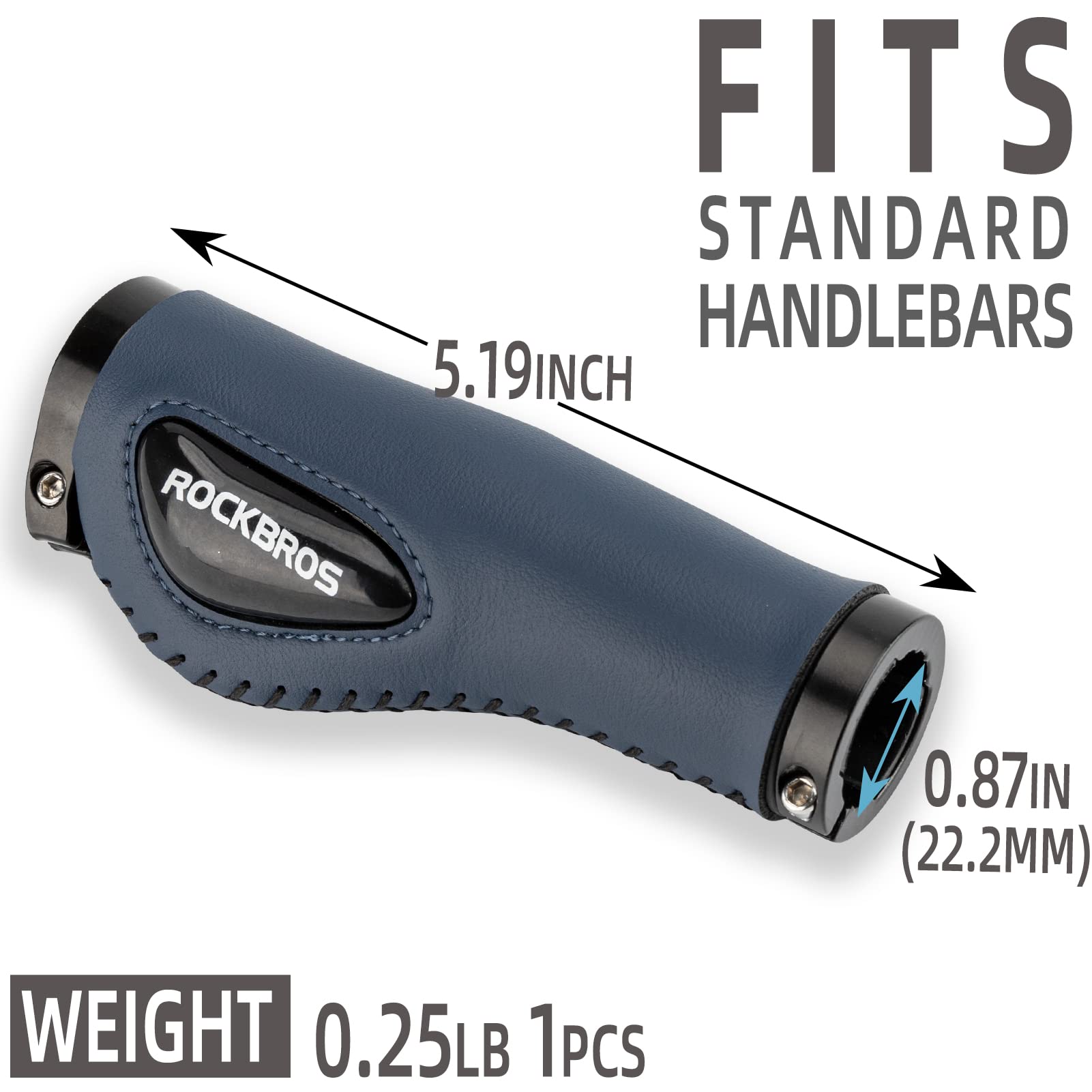 ROCKBROS Bike Handle Grips Ergonomics Design Soft Gel Dual Lock