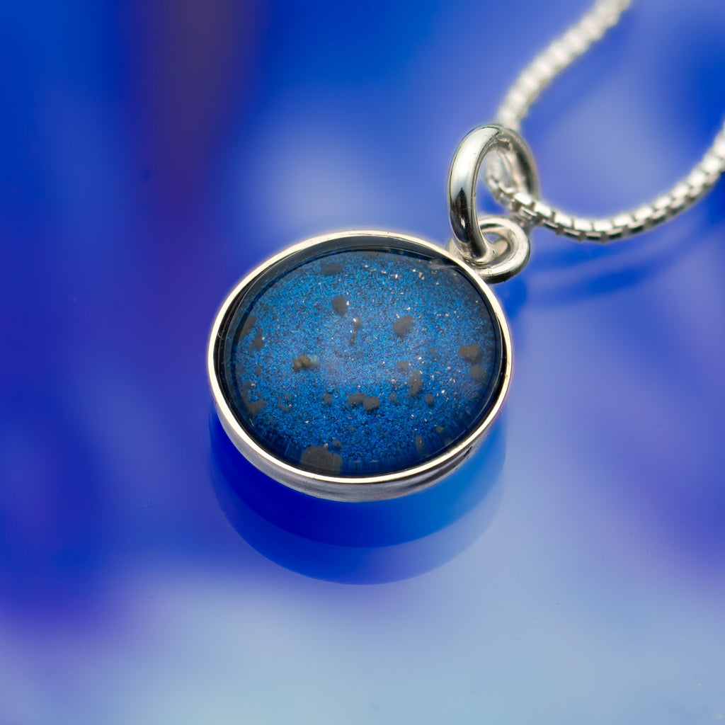 Blue Moon Lunar Highlands Pendant - NWA 5000 Meteorite