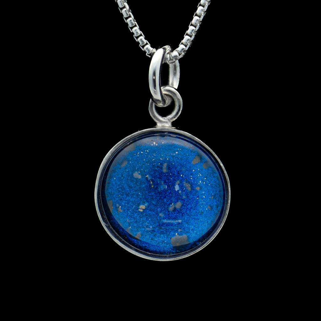 Blue Moon Lunar Highlands Pendant - NWA 5000 Meteorite