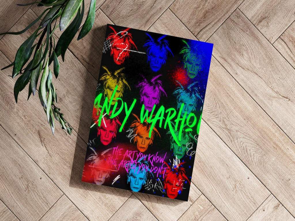 Colorful Pop Portrait Grid Aluminum Print