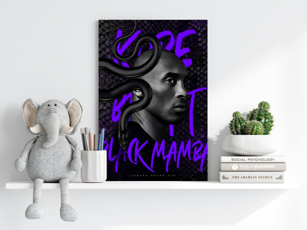 Purple Snake Coil Basketball Legend Aluminum Print