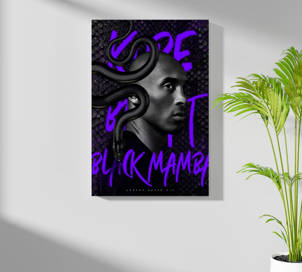 Purple Snake Coil Basketball Legend Aluminum Print