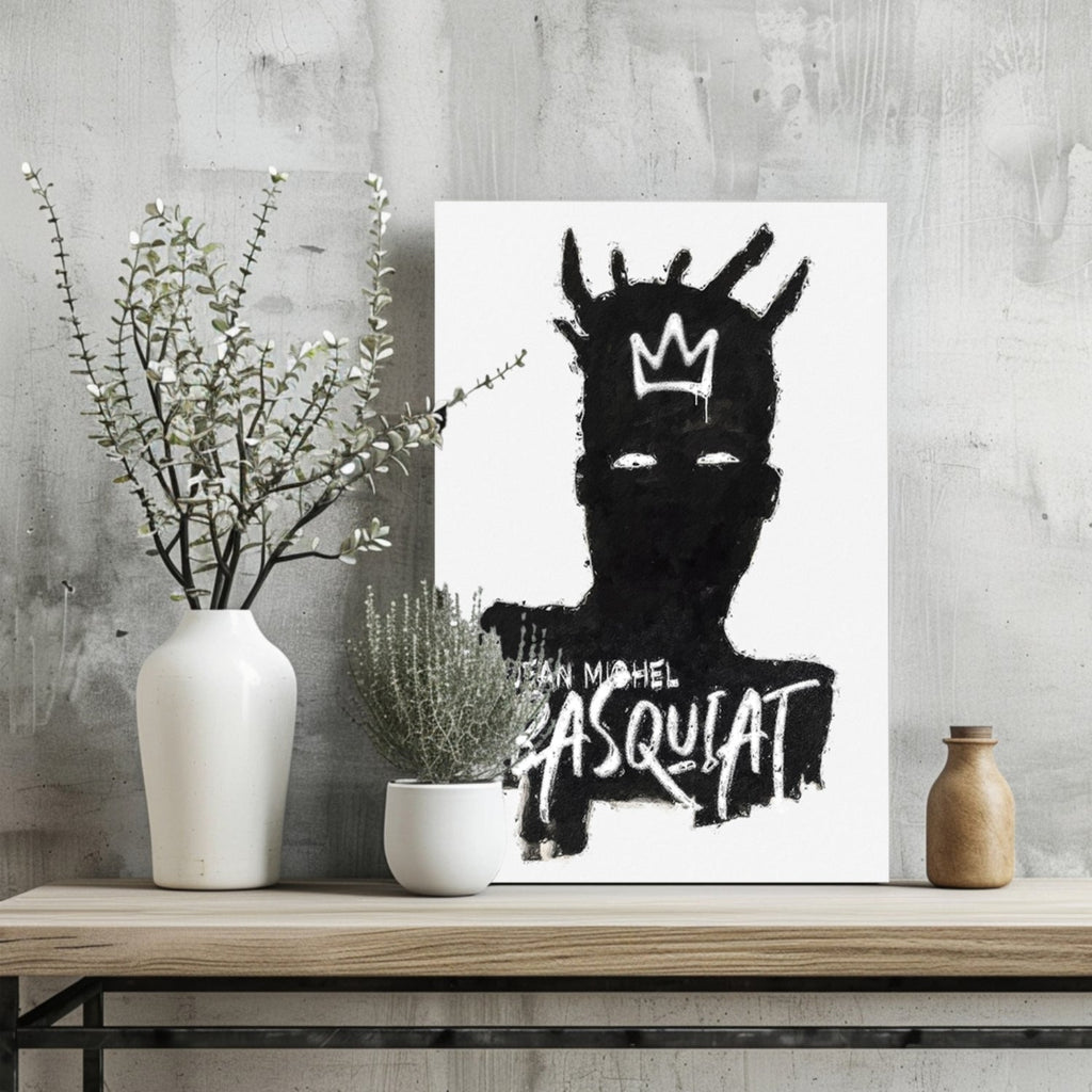 Black Crown Silhouette Aluminum Print