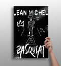 White Chalk Stick Figure Aluminum Print