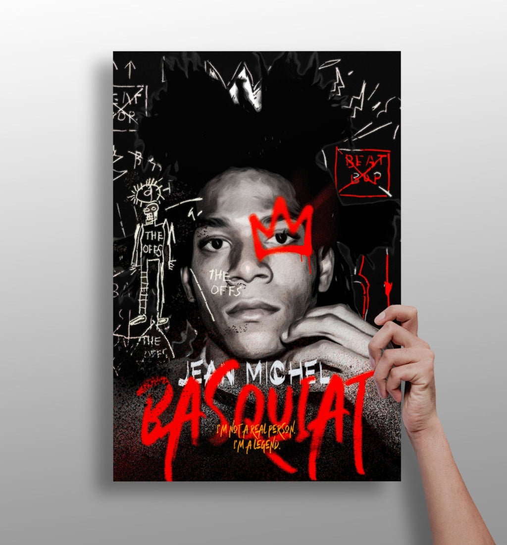 Afro Portrait Red Crown Aluminum Print