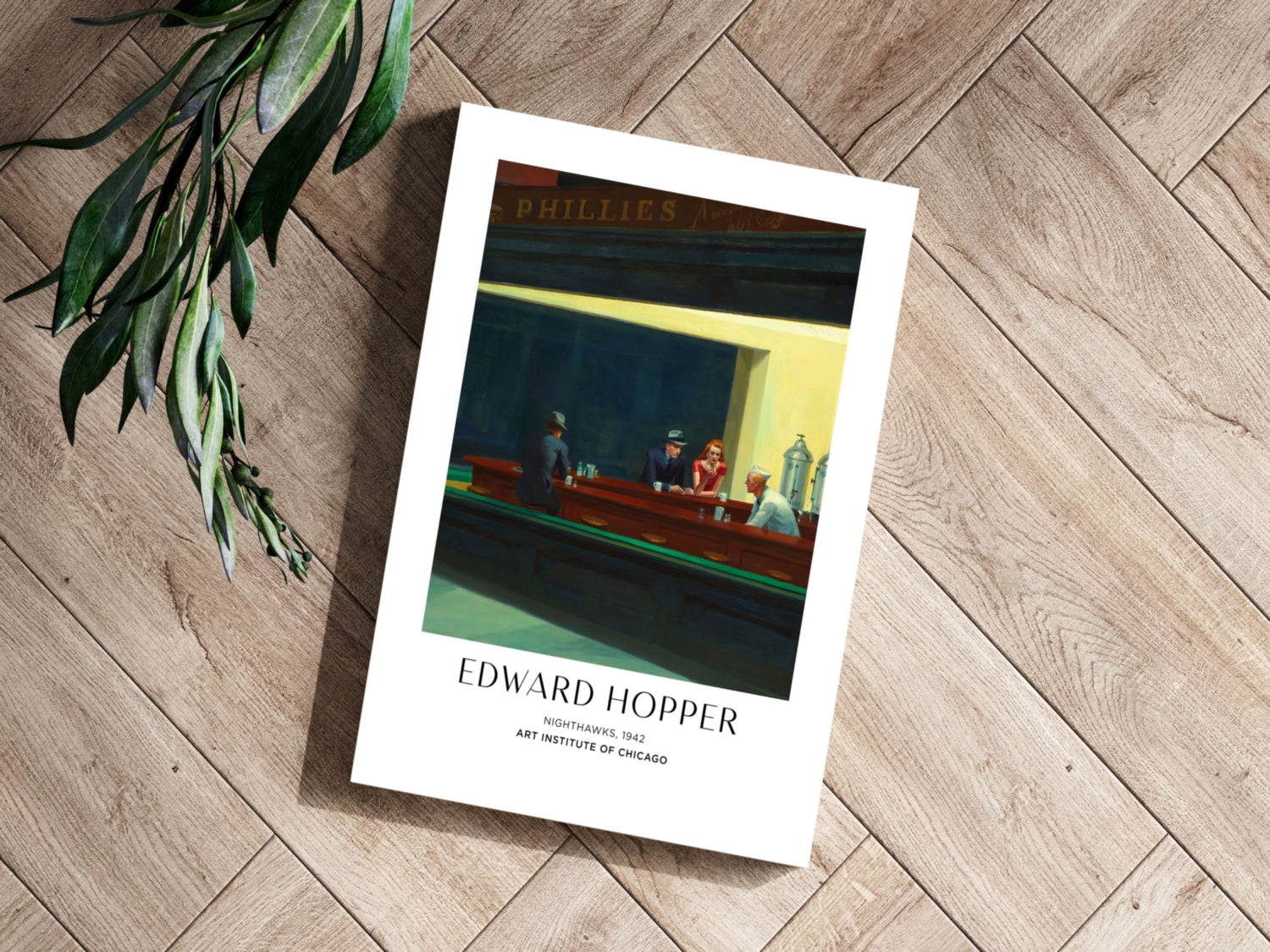Late Night Diner Counter Aluminum Print