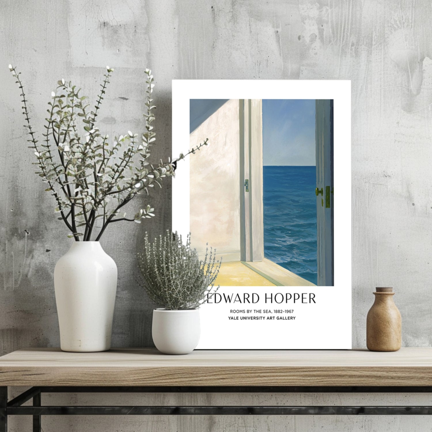 Open Door Room by the Sea Aluminum Print