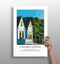 White Houses Green Hillside Aluminum Print