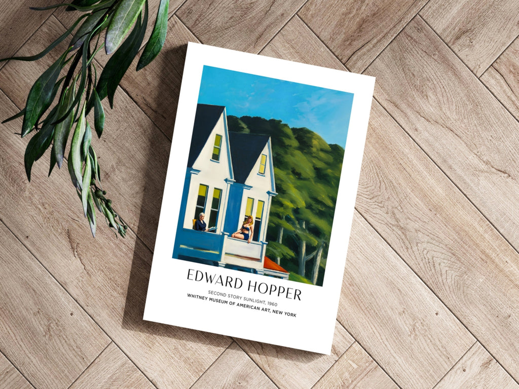 White Houses Green Hillside Aluminum Print