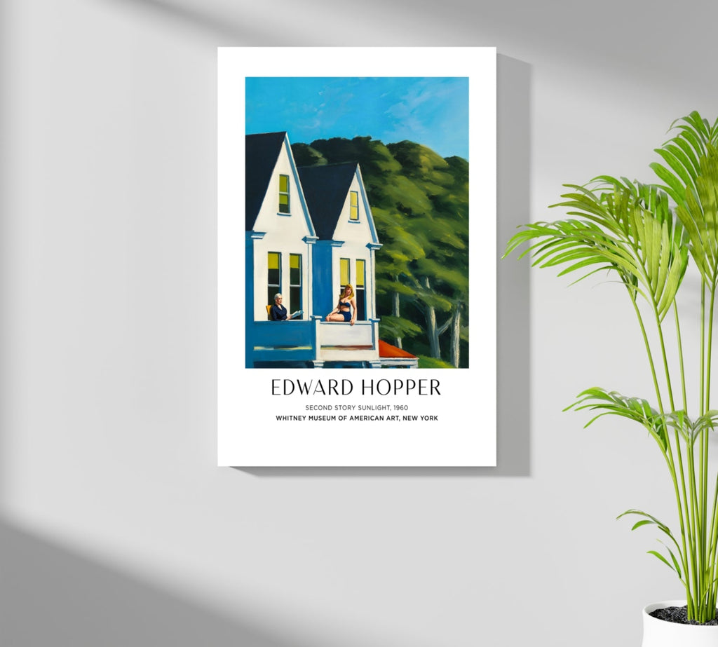 White Houses Green Hillside Aluminum Print