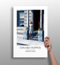 Woman in White Dress on Steps Aluminum Print