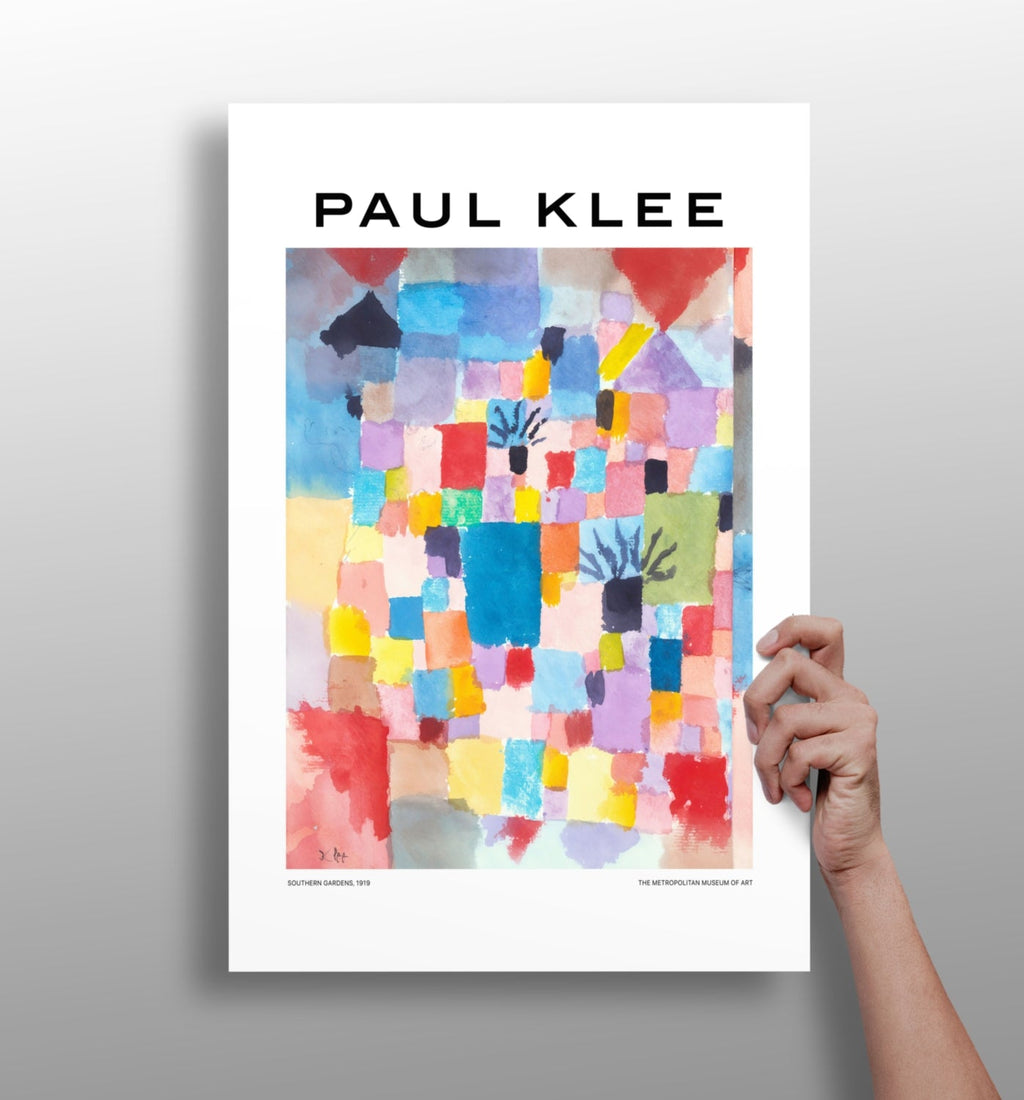 Klee Watercolor Color Block Garden Abstract Aluminum Print