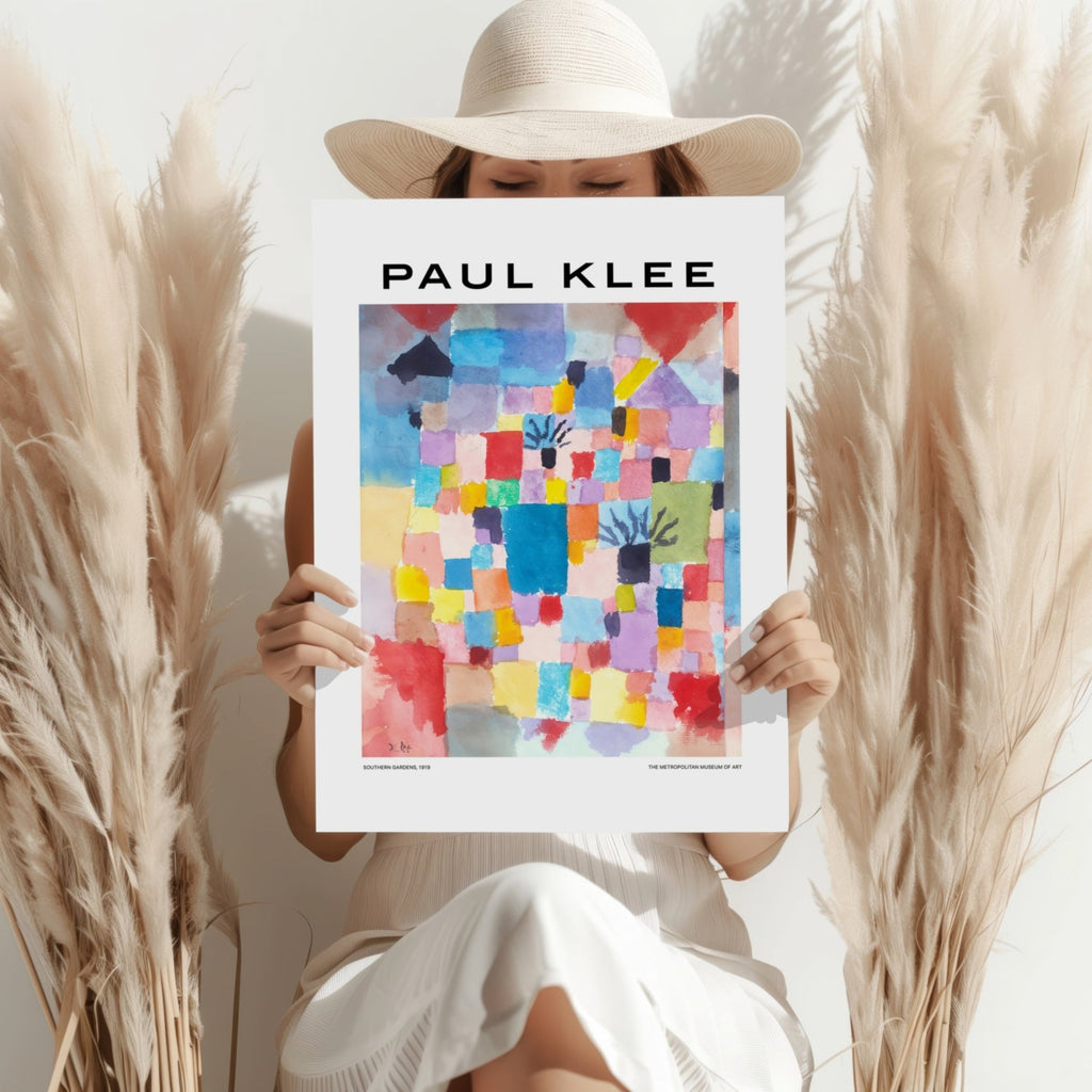 Klee Watercolor Color Block Garden Abstract Aluminum Print