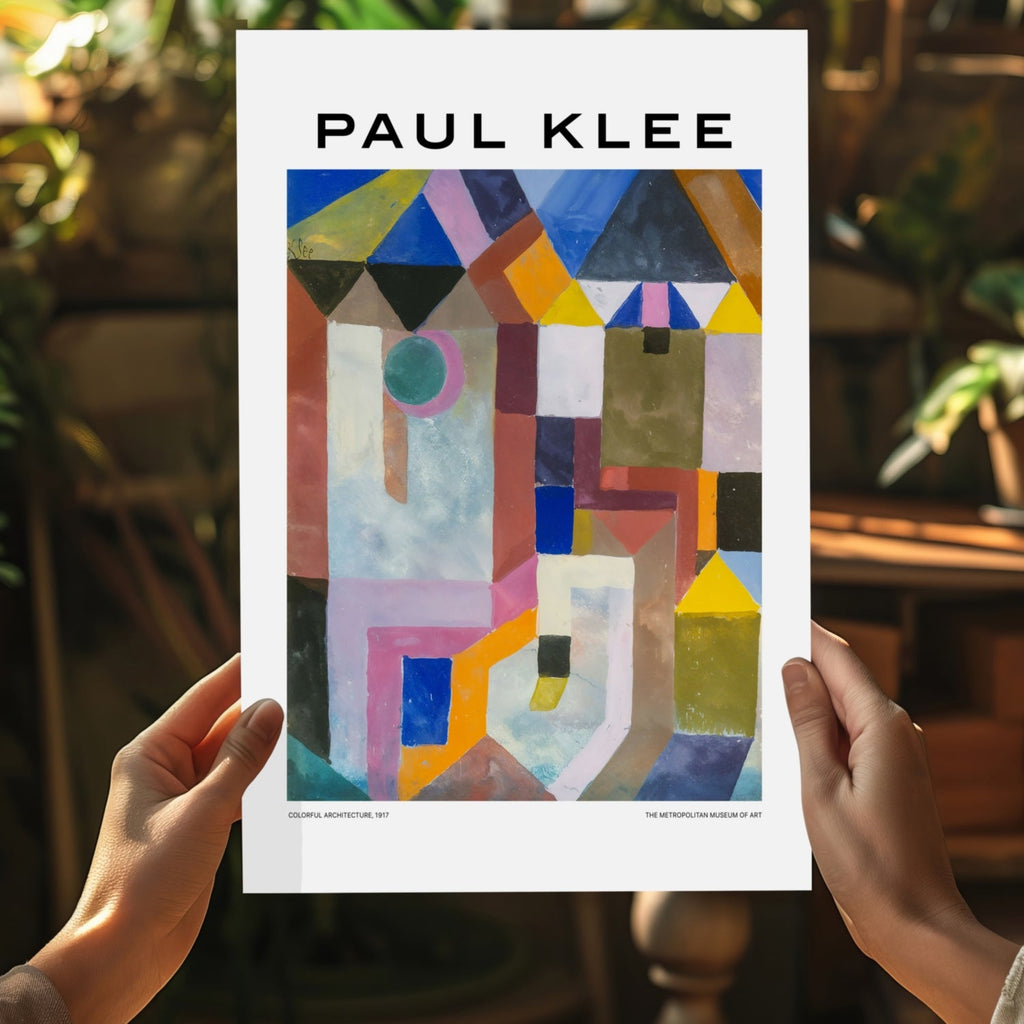 Klee Colorful Geometric Rooftop Abstract Aluminum Print