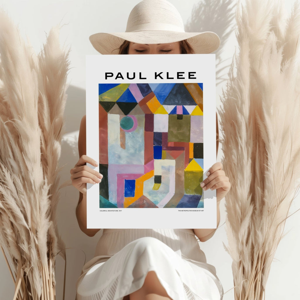 Klee Colorful Geometric Rooftop Abstract Aluminum Print