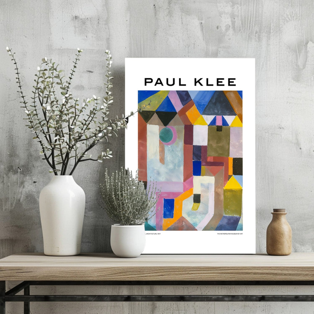 Klee Colorful Geometric Rooftop Abstract Aluminum Print