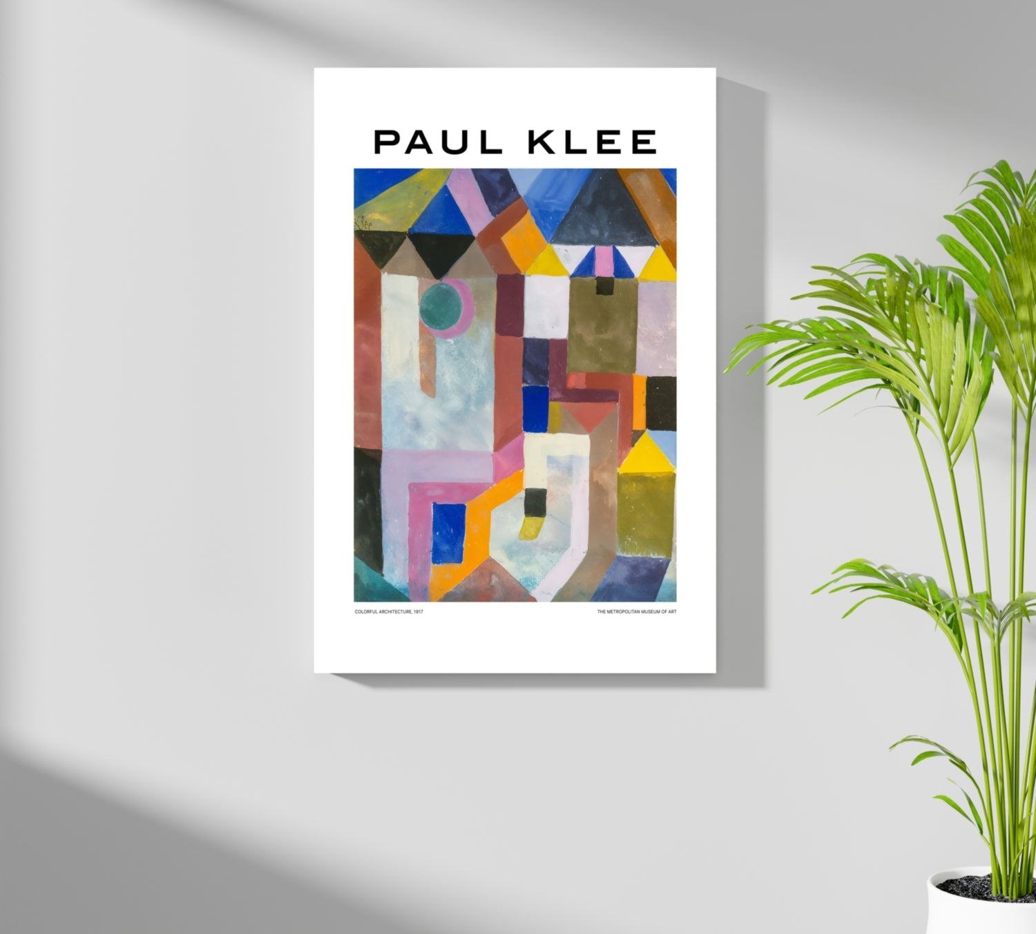 Klee Colorful Geometric Rooftop Abstract Aluminum Print