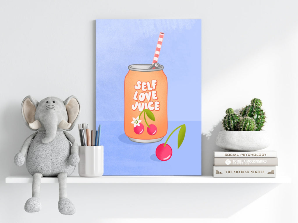 Cherry Soda Can Self Love Juice Retro Aluminum Print