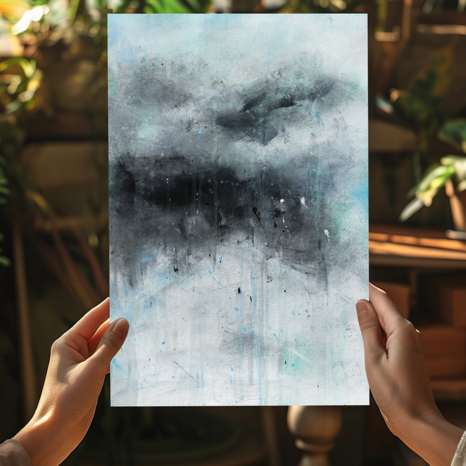 Stormy Gray Cloud Aluminum Print