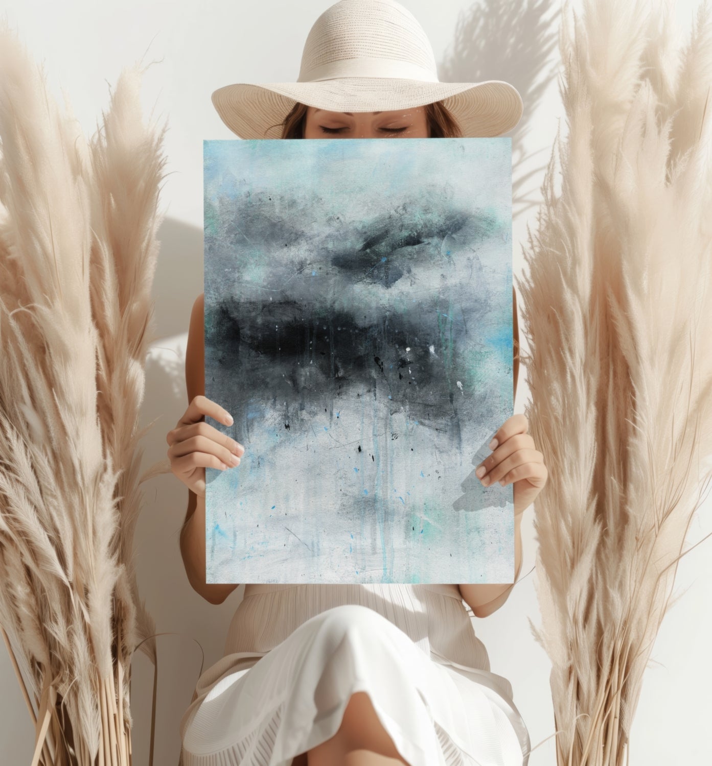 Stormy Gray Cloud Aluminum Print