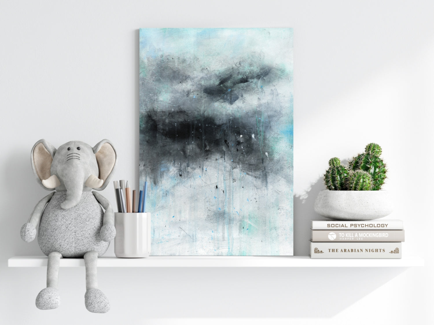 Stormy Gray Cloud Aluminum Print