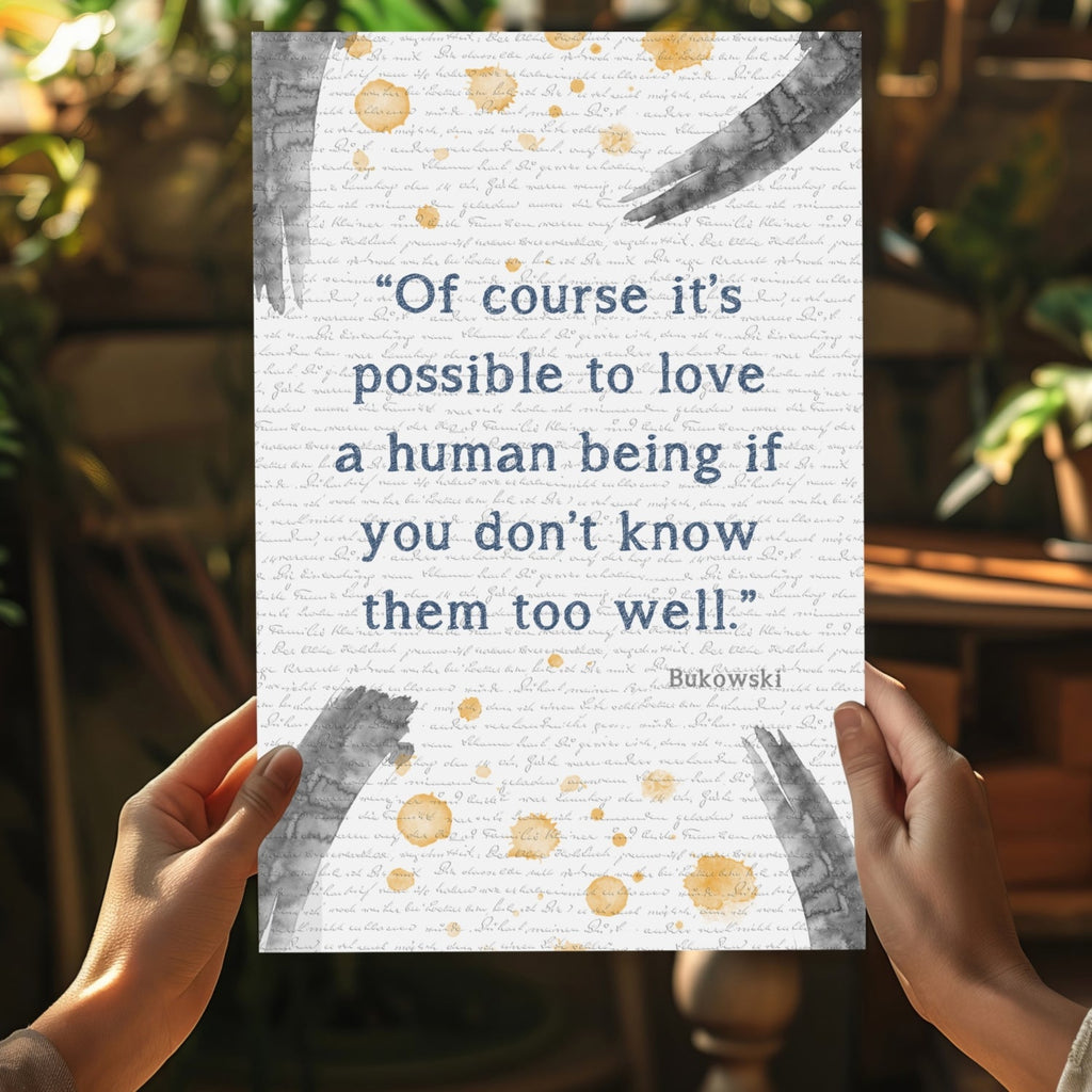 Navy Quote Gold Splash Handwriting Script Aluminum Print
