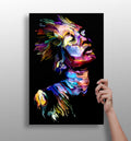 Vibrant Painted Face Aluminum Print