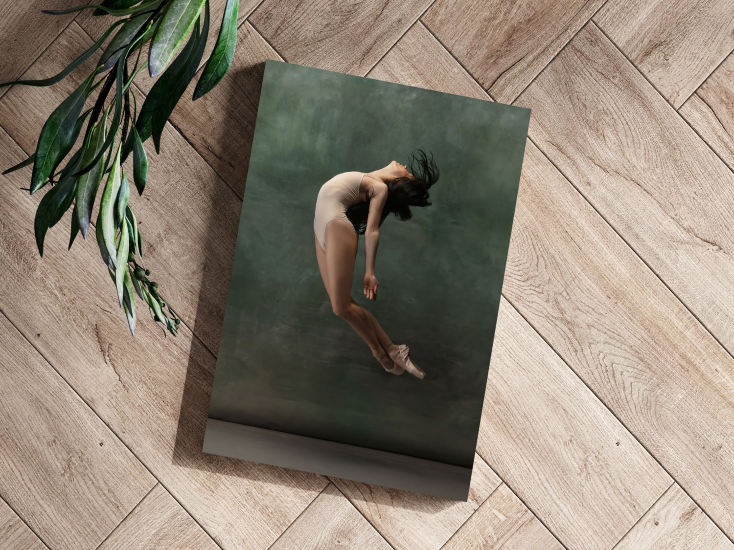 Arched Leap Ballet Dancer Aluminum Print