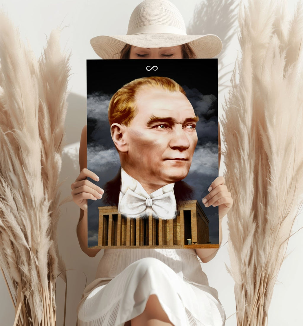 Ataturk and Anitkabir Aluminum Print
