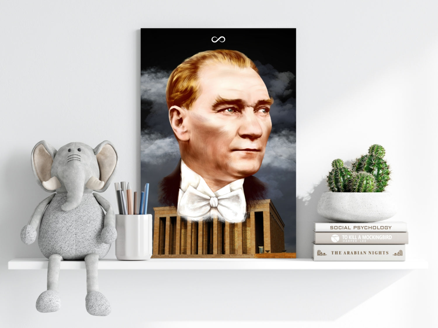 Ataturk and Anitkabir Aluminum Print