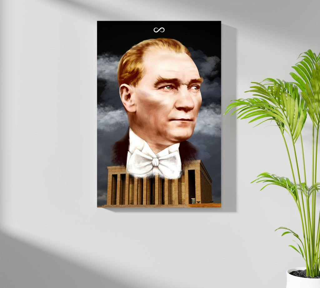 Ataturk and Anitkabir Aluminum Print