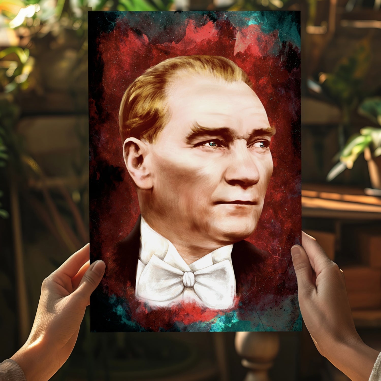 Ataturk Crimson Nebula Aluminum Print
