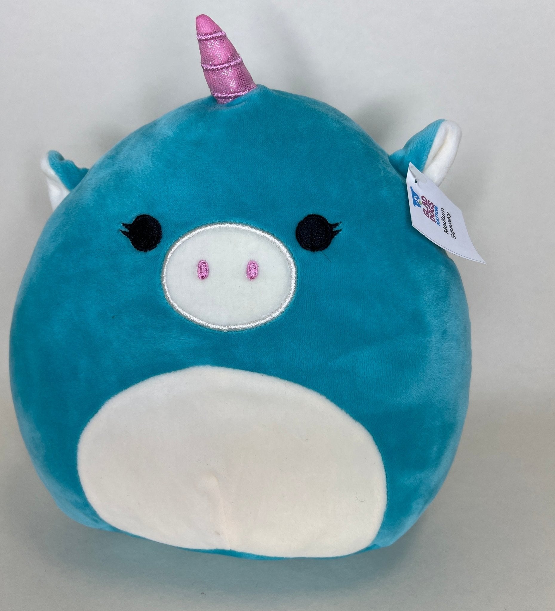 BOGO! Medium Squishy Cuddlers Super Soft Plush Pet Toys: Squeak & NO Squeak