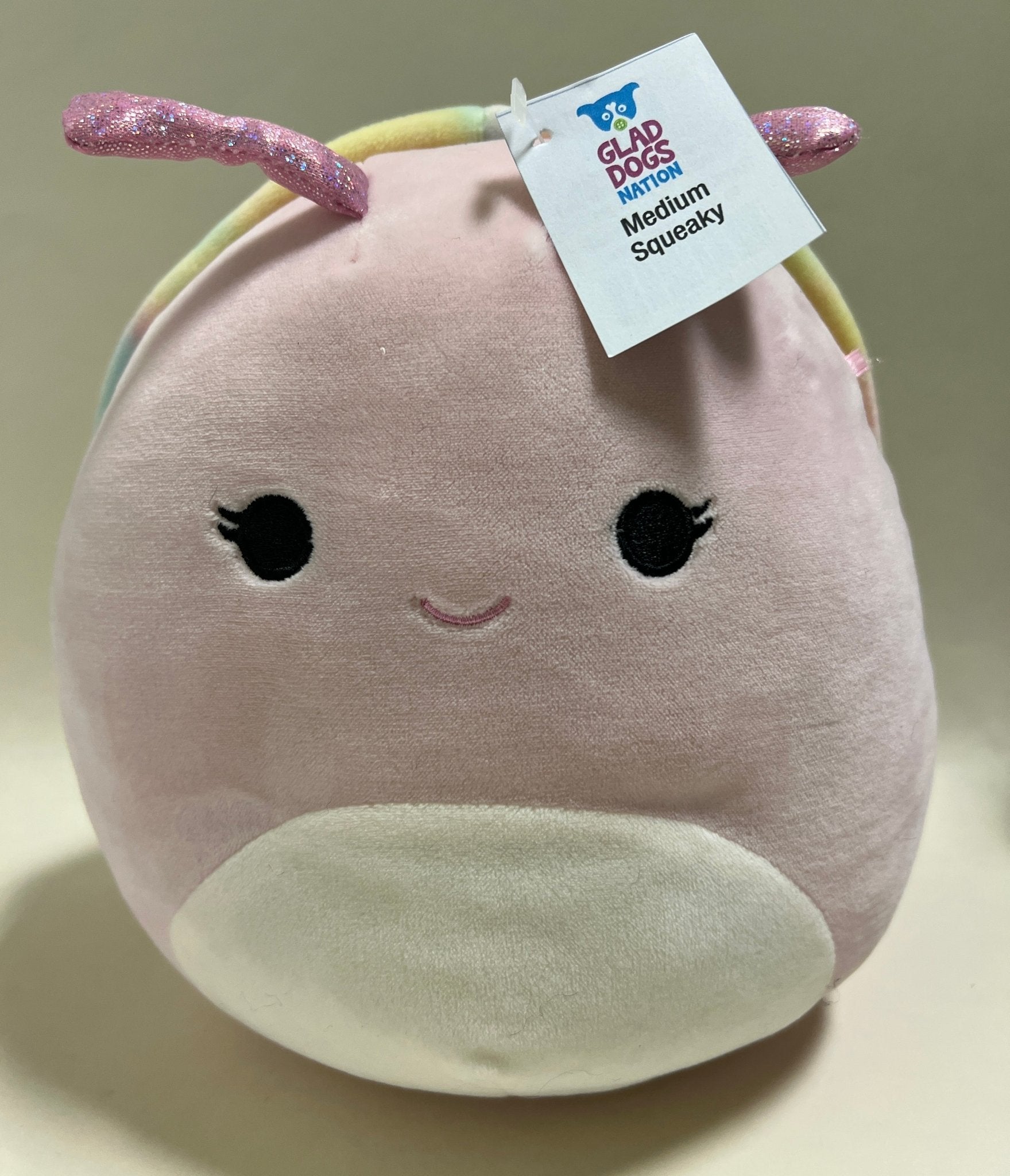 BOGO! Medium Squishy Cuddlers Super Soft Plush Pet Toys: Squeak & NO Squeak