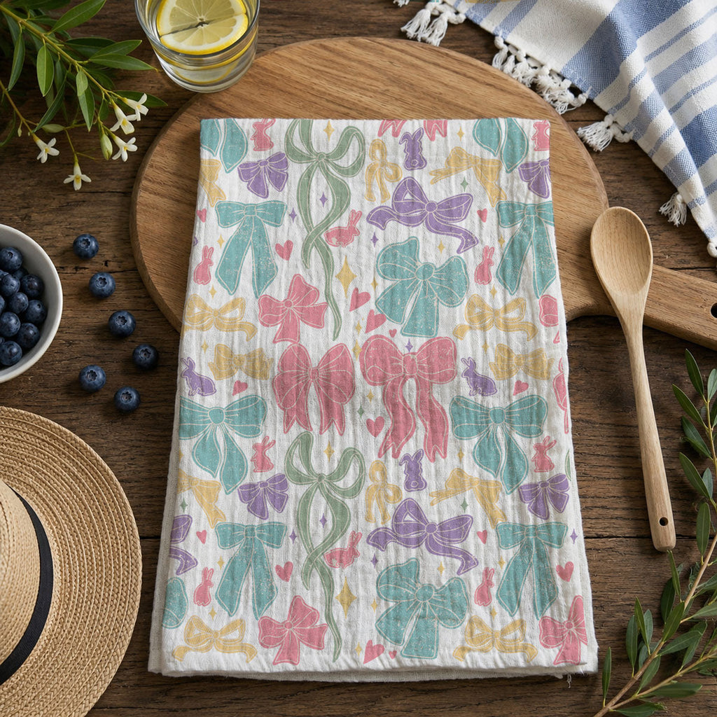 Bow Pastels Towel