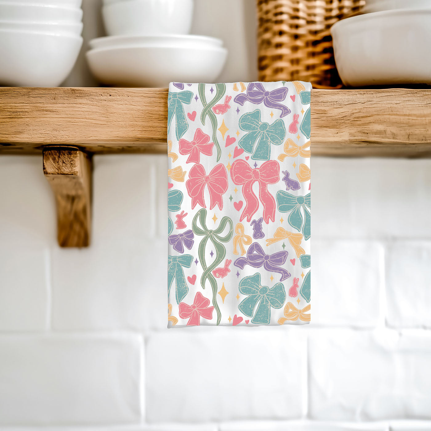Bow Pastels Towel