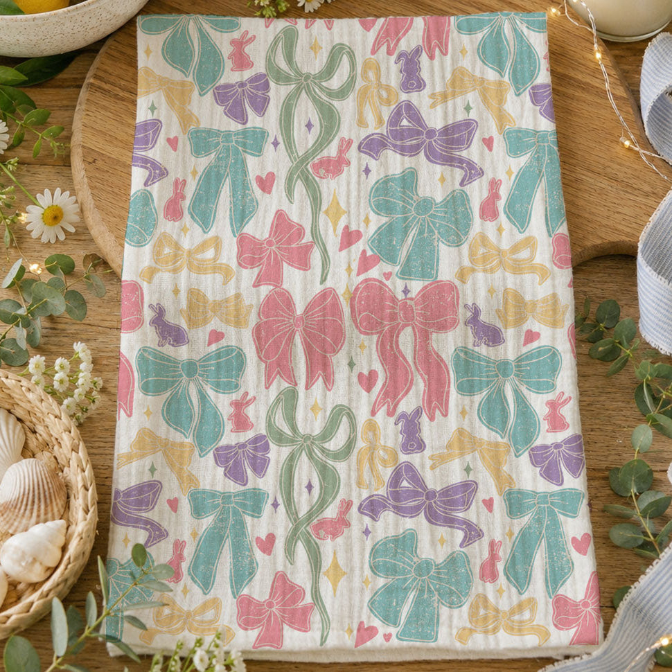 Bow Pastels Towel