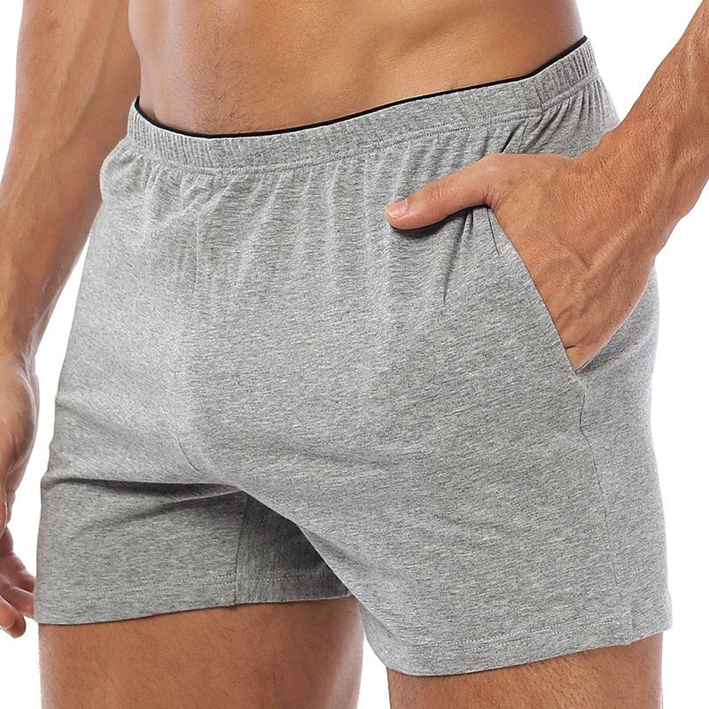 Boxer Cotton Sleep Men Swimming Briefs or Boxers Shorts with Pocket Mens Shorts Running Shorts Men Outdoor Sports Men's Gym Shorts Daily fitness shorts