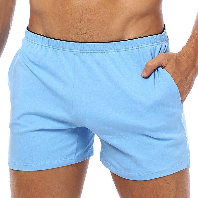 Boxer Cotton Sleep Men Swimming Briefs or Boxers Shorts with Pocket Mens Shorts Running Shorts Men Outdoor Sports Men's Gym Shorts Daily fitness shorts