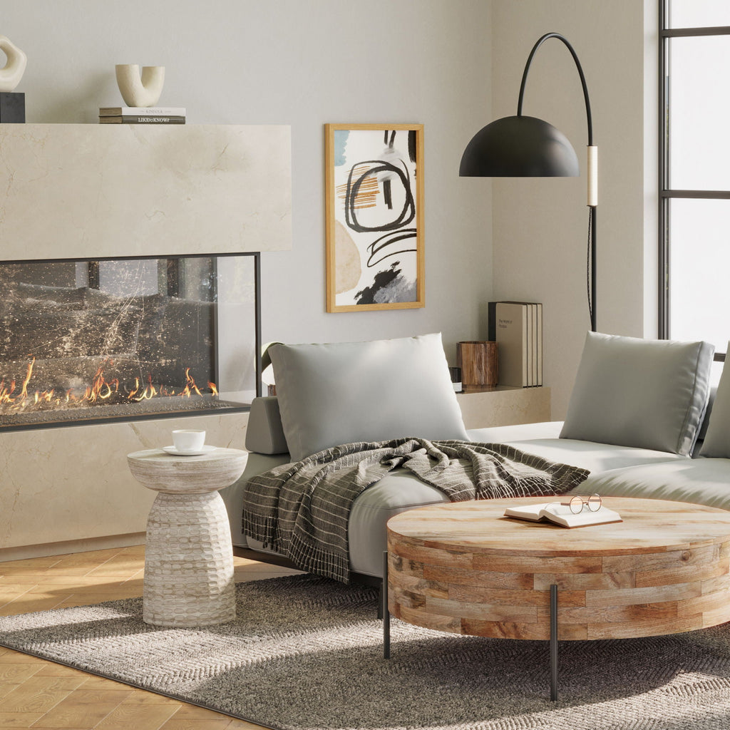 Boyd - Accent Table - White Wash - PhishStones Products