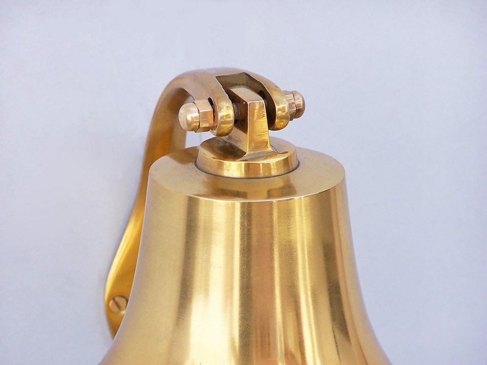 Brass Plated Hanging Harbor Bell 5.5""