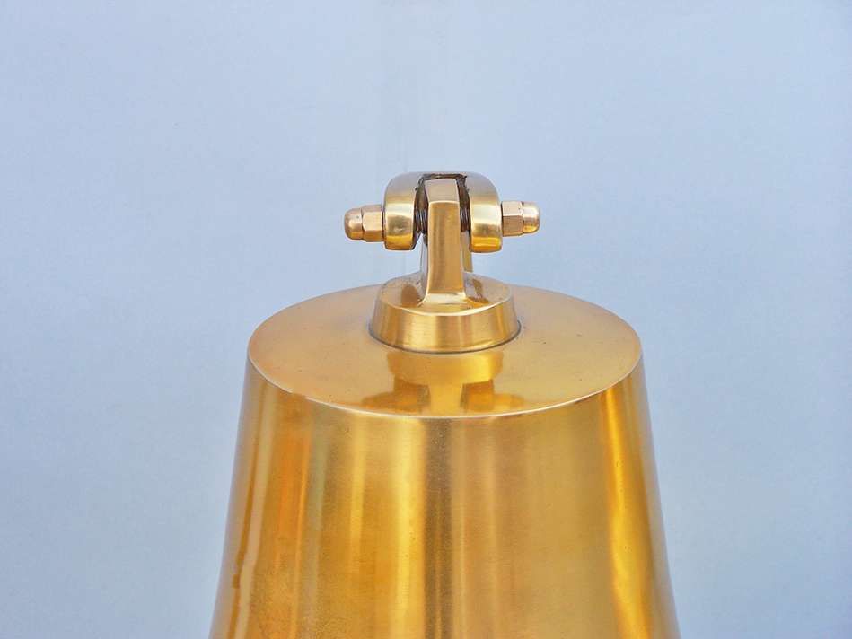 Brass Plated Hanging Harbor Bell 4""