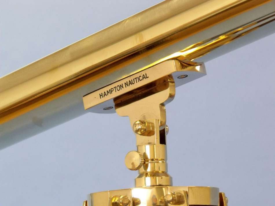 Floor Standing Brass Harbor Master Telescope 60""