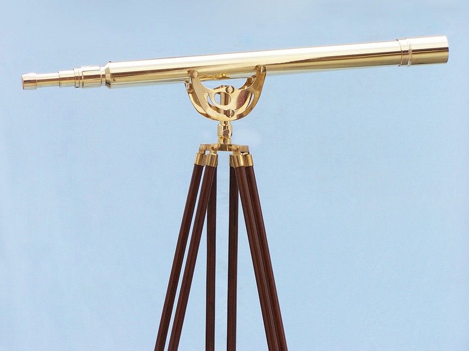 Floor Standing Brass Anchormaster Telescope 65""