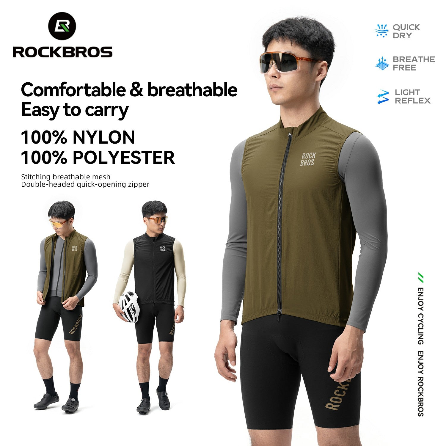 Windproof Cycling Vest Unisex