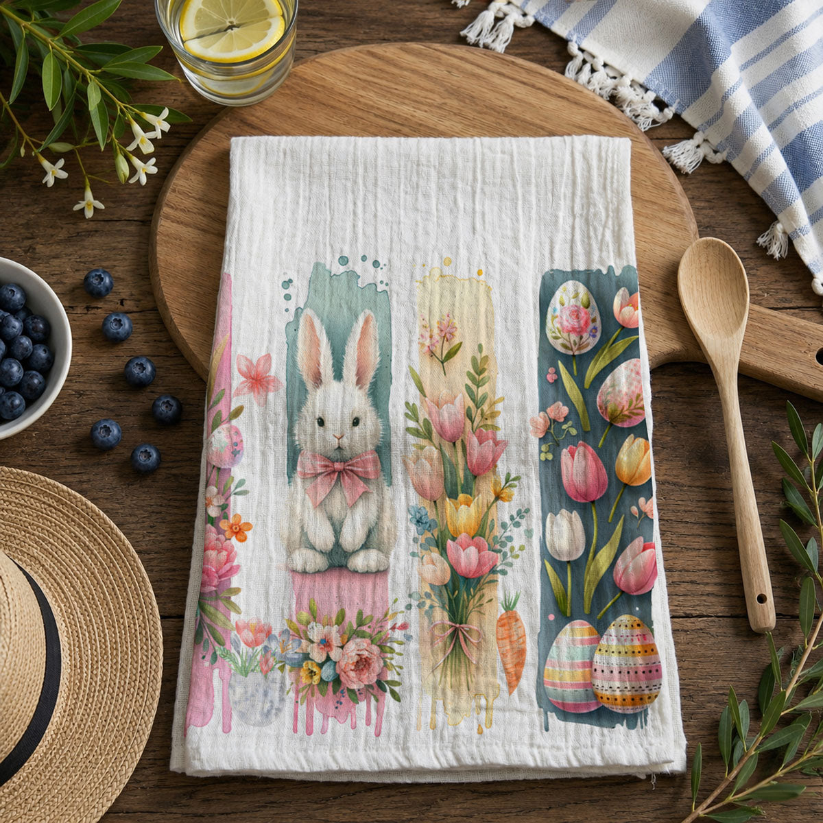 Brushstroke Spring Towel