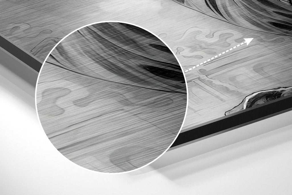 Monochrome Suited Marksman Aiming Brushed Aluminium Dibond Wall Art