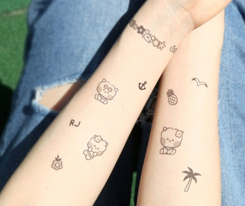 BT21 Minini Tatoo Sticker Summer Sky
