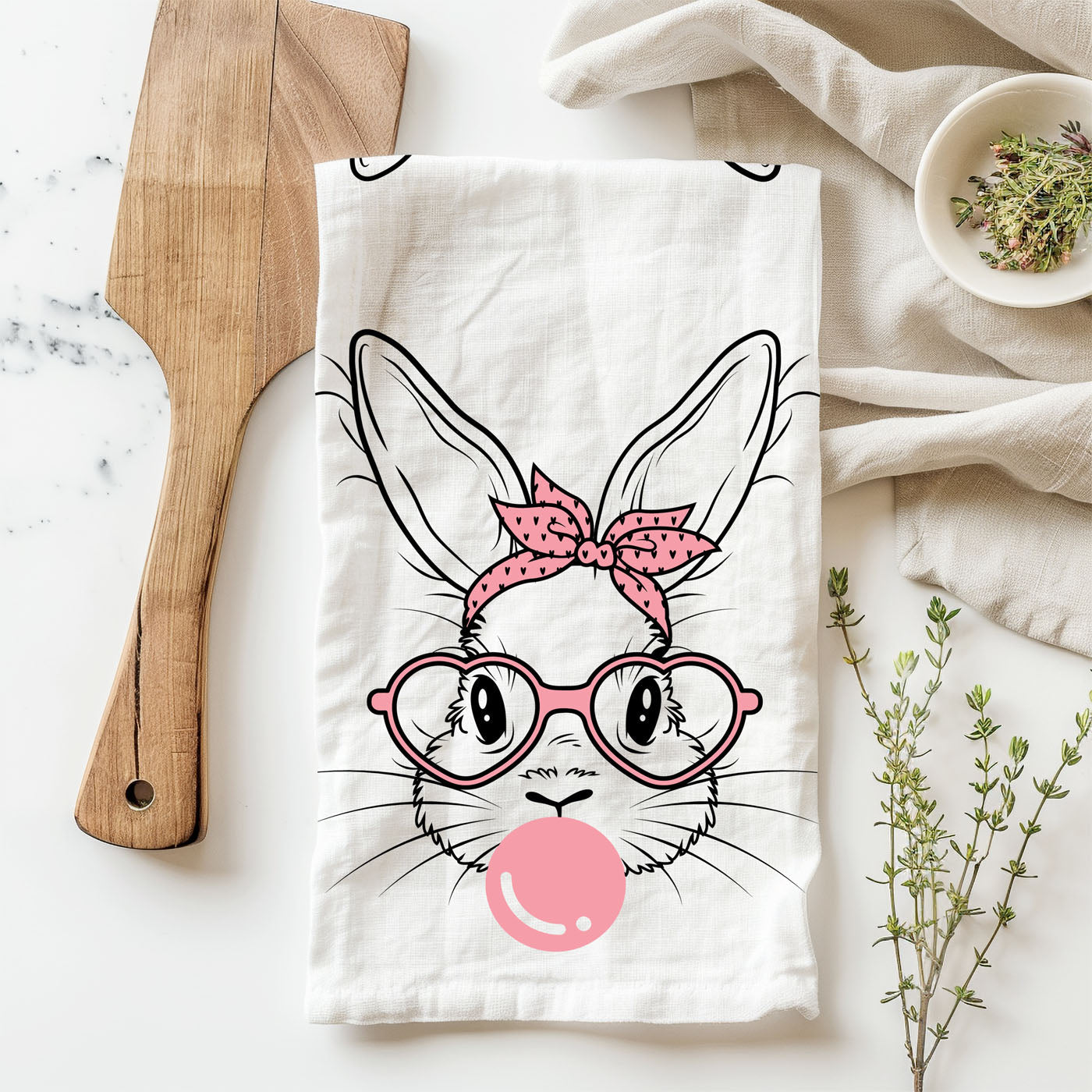 Bubblegum Bunny Towel
